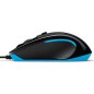 Logitech Gaming Mouse G300s Optisk Kabling Sort Blå Logitech Gaming Mouse G300s Optisk Kabling Sort Blå